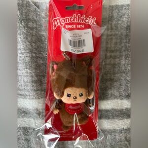 Monchhichi Brown Plush Keychain